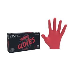 L3VEL3 Professional Nitrile Gloves Red-ish (100)