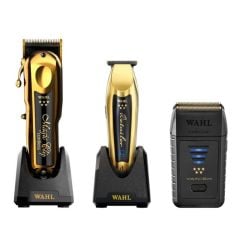 Wahl Gold Cordless Magic Clip, Gold Detailer Trimmer and Vanish Foil Shaver